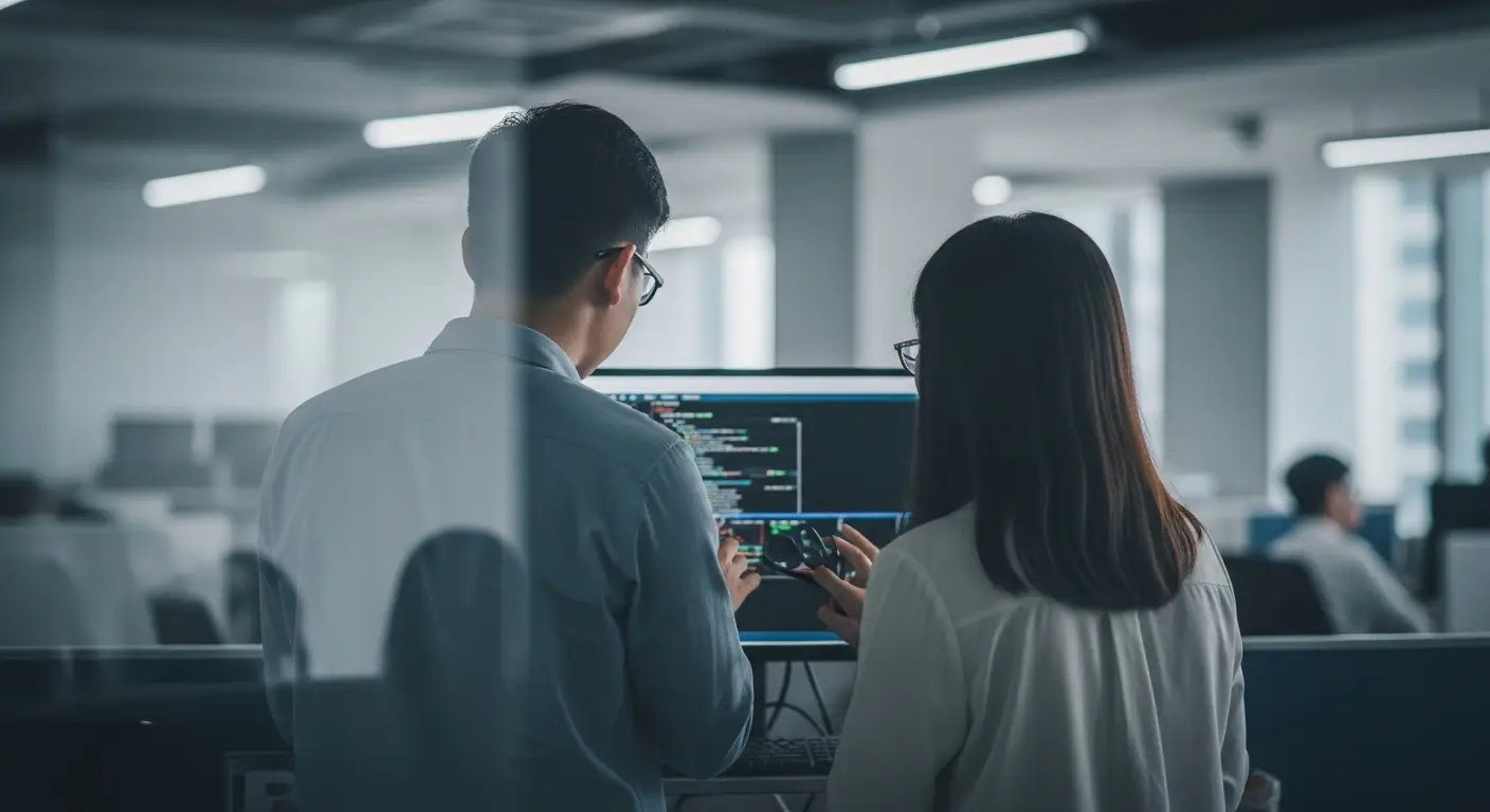 DevOps team monitoring dashboard